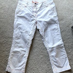 White Denim Boden Capri Jeans Size 8R - runs small